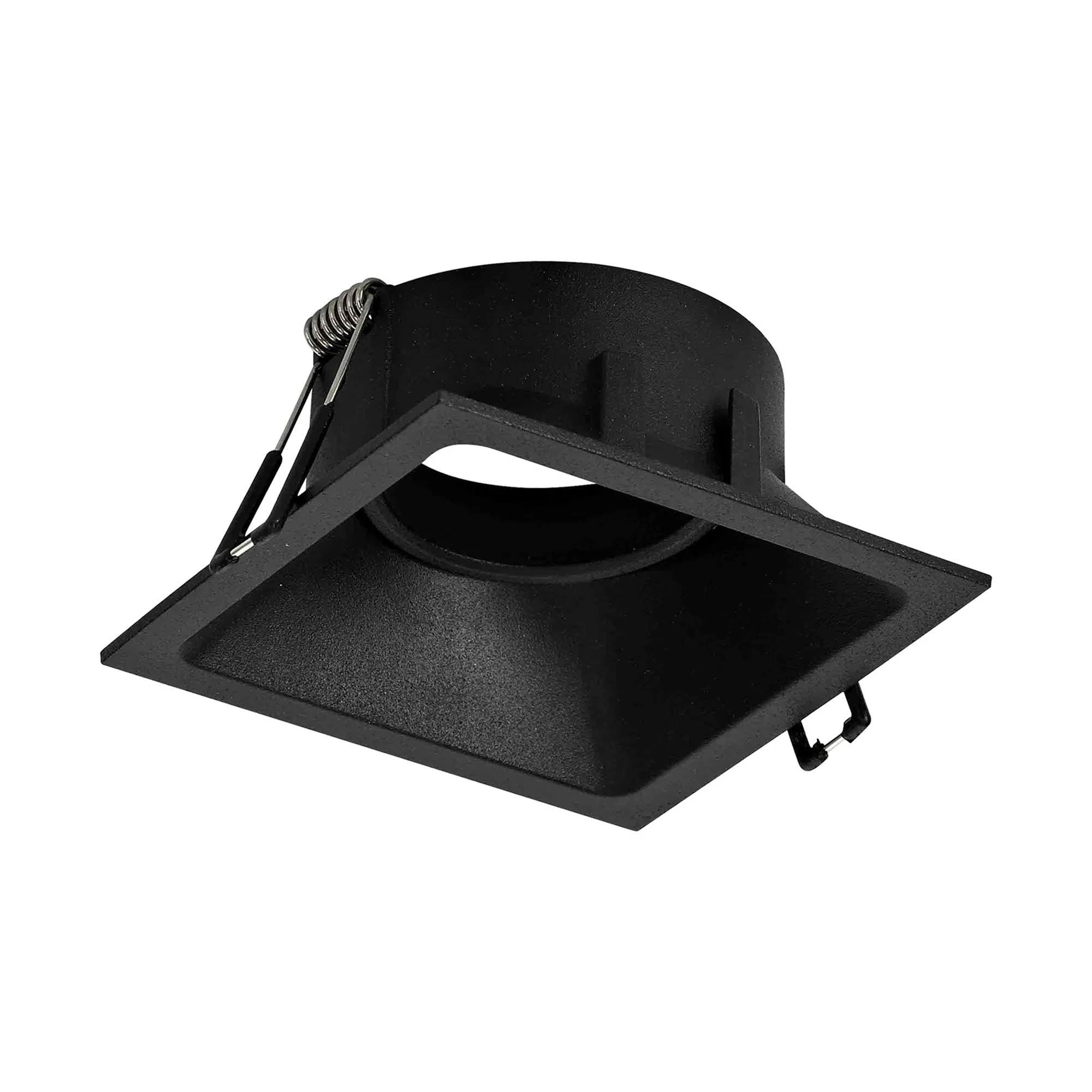 MC0165  Comfort 9.2cm Square Downlight Matt Black